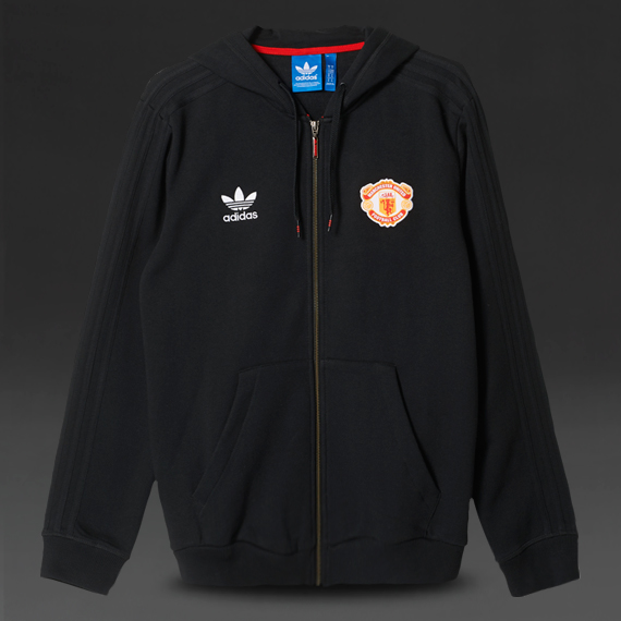 Adidas Originals Manchester United Fleece Full-Zip Black for Men